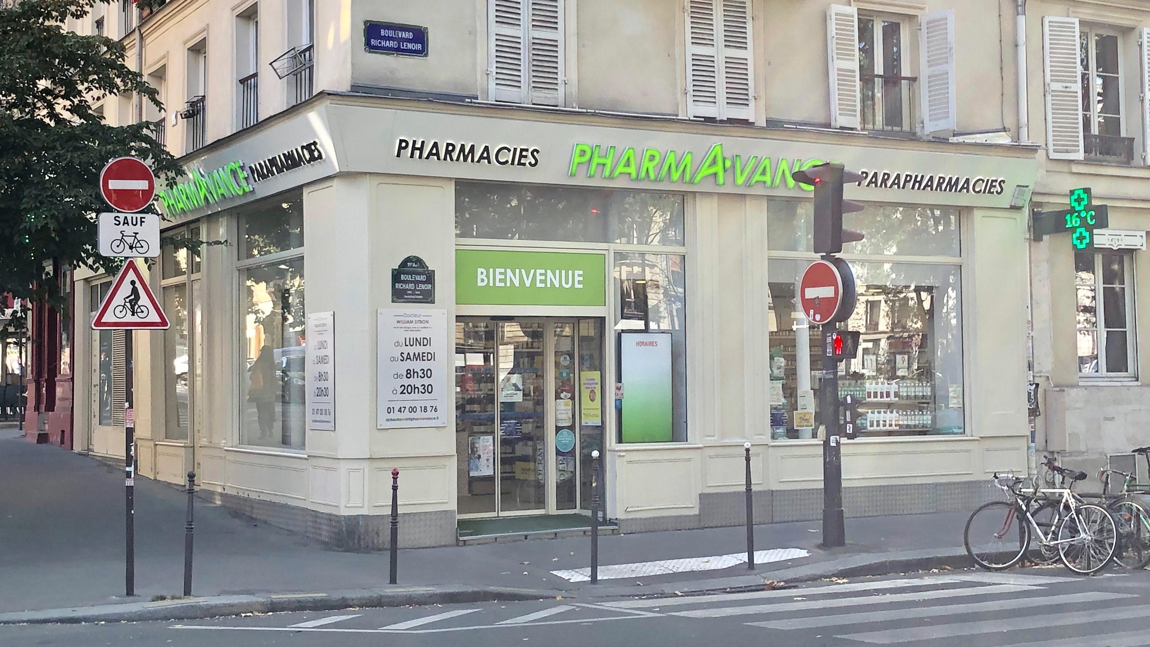 Pharmavance Richard Lenoir, 130 boulevard richard lenoir, 75011 Paris